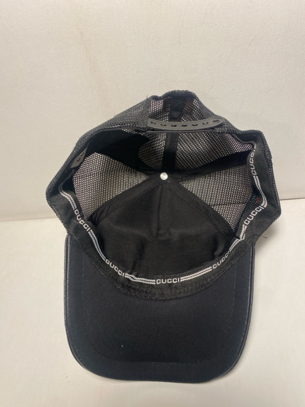 GUCCI Black Trucker SnapBack Hat O/S - Picture 10 of 11
